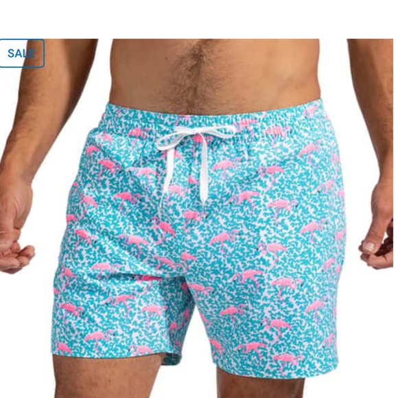 Chubbies Men's The Domingos‎ Are For Flamingos 5.5" Swim Trunk large - Picture 1 of 5